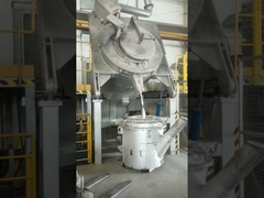 980C 600KG Ηλεκτρικό χυτήριο πετρελαίου που καίγεται από κλίση φούρνο LPG μονωτικό στρώμα