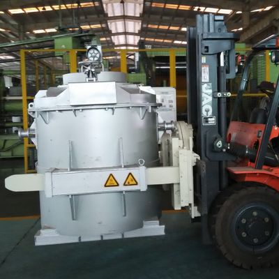 2000kg χωρητικότητα λιωμένο αλουμίνιο μεταφοράς κουβάλα ομαλή επιφάνεια φινίρισμα
