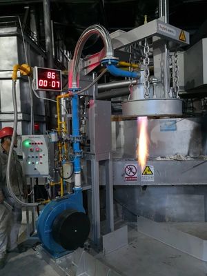 Στάσιμη λειωμένη κουτάλα μεταφοράς αλουμινίου που προθερμαίνει τους προθερμαστές κουταλών συστημάτων