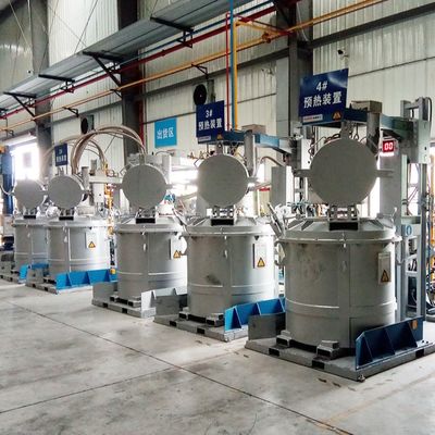 Στάσιμη λειωμένη κουτάλα μεταφοράς αλουμινίου που προθερμαίνει τους προθερμαστές κουταλών συστημάτων
