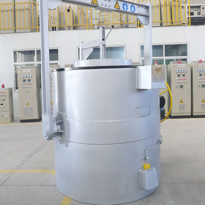 100kg 250kg 500kg 1T IGBT αέρας λειώνοντας φούρνων αργιλίου που δροσίζεται ηλεκτρικός