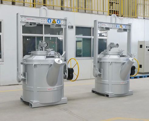 1000KG Λυγισμένες κουβάδες μεταφοράς αλουμινίου με φυσική πτώση θερμοκρασίας ≤ 15C/h