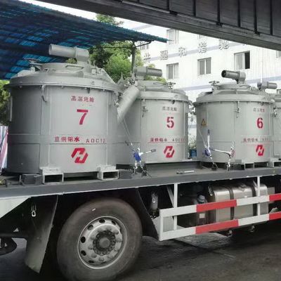 2000kg χωρητικότητα λιωμένο αλουμίνιο μεταφοράς κουβάλα ομαλή επιφάνεια φινίρισμα