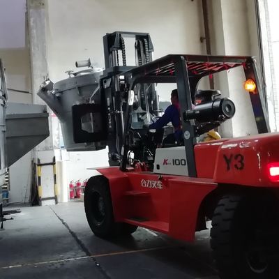 2000kg χωρητικότητα λιωμένο αλουμίνιο μεταφοράς κουβάλα ομαλή επιφάνεια φινίρισμα