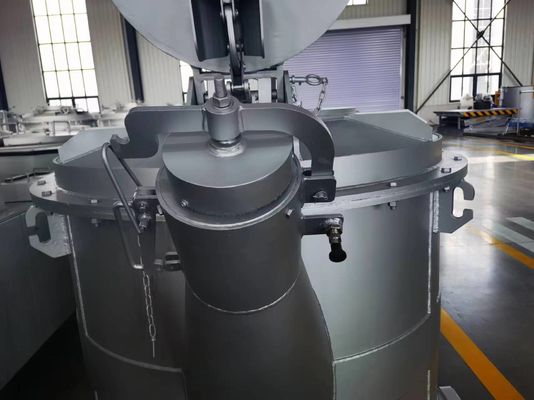 1000KG χωρητικότητα λιωμένο αλουμίνιο μεταφοράς κουβάδες με απόδοση και κάλυμμα