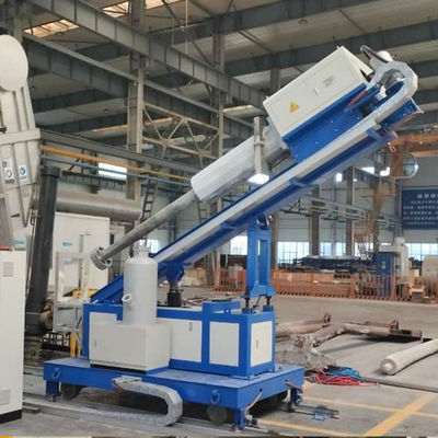 Φ356x100 Μηχανή έγχυσης ροής του περιστροφίου γραφίτη με χωρητικότητα δεξαμενής σκόνης 30L και χρόνο αποκαύσης 0-99min