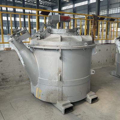 1000KG χωρητικότητα λιωμένο αλουμίνιο μεταφοράς κουβάδες για ομαλή και γρήγορη μεταφορά