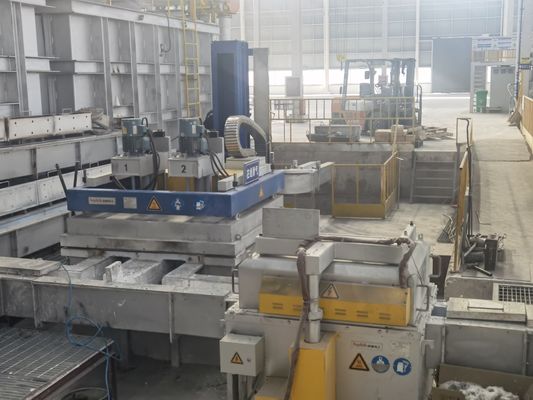 Γράφιτο Άξονα υλικό Τύπος κιβώτιο In-line περιστροφική μονάδα αποκαύσης 1500 × 1500 × 1800mm για ακριβή και συνεπή αποκαύση