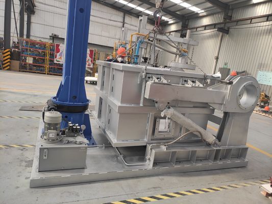 Σε γραμμή περιστροφική μονάδα αποκαύσης για τήξη αλουμινίου 0 1200°C Περιοχή θερμοκρασίας Δείκτες 1200×800×1500mm Υψηλής απόδοσης Απομάκρυνση αερίων Ανθεκτική κατασκευή χάλυβα