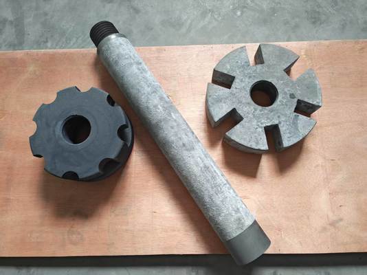 Υψηλής ποιότητας μακράς διάρκειας ζωής Αντικατάστατα εξαρτήματα γραφίτη για συντήρηση εξοπλισμού ένεσης ροτικής ροής