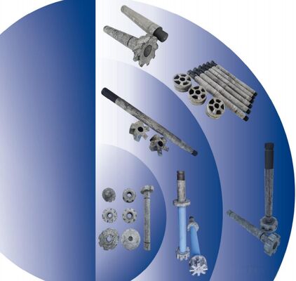 Άξονας περιστροφίου γραφίτη για ένεση ροής περιστροφής με αντοχή σε υψηλές θερμοκρασίες, αντοχή σε θερμικά σοκ και αυτολύμανση