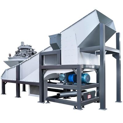 Προηγμένη μηχανή ταξινόμησης απορριμμάτων αλουμινίου με διαχωριστές ρεύματος Eddy, LIBS και διαχωριστές με βάση αισθητήρες NIR για ανακύκλωση υψηλής καθαρότητας