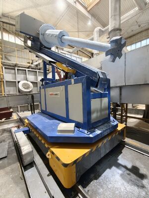 Εισβολέας περιστροφικής ροής με ρυθμιζόμενη ταχύτητα αποκαύσης και άξονα περιστροφίου γραφίτη για διύλιση αλουμινίου με αέριο αζώτου υψηλής καθαρότητας