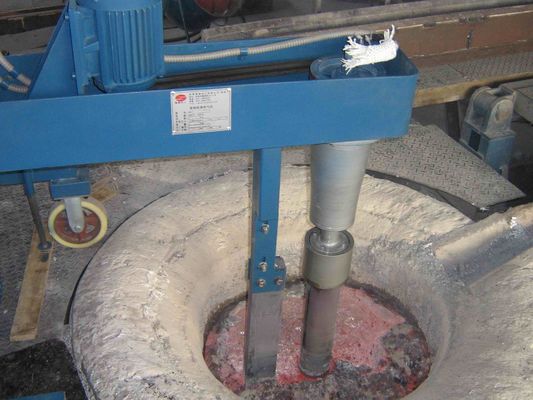 1.1KW 600 περιστροφική διαδικασία καθαρισμού αργιλίου μονάδων εξαέρωσης περιστροφής/λεπτό