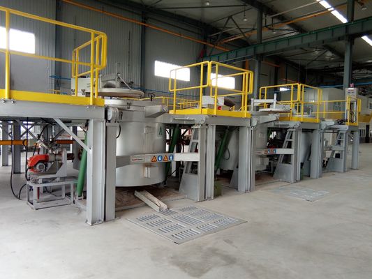 λειώνοντας φούρνος αργιλίου 600kg 950C βιομηχανικός ηλεκτρικός για τη ρίψη κύβων