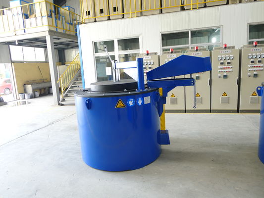 800KG ηλεκτρικό αλουμίνιο θέρμανσης λειώνοντας φούρνων αργιλίου LPG εκμετάλλευσης για τη ρίψη κύβων