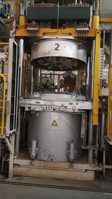 800KG περιστροφικός φούρνος εκμετάλλευσης αργιλίου για τήξη αλουμινίου τήξης την υγρή