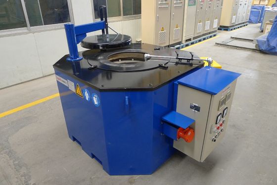 1200KG μπλε που γέρνει τον ηλεκτρικό λειώνοντας φούρνο χοανών για 280 Kg/H χάλυβα Outshell σιδήρου