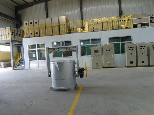 600KG χυτήριο που χύνει τη λειωμένη Forklift κουταλών μεταφοράς αργιλίου κρεμάστρα γερανών βάσεων