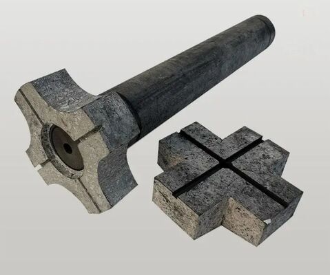 Άξονας περιστροφίου γραφίτη για ένεση ροής περιστροφής με αντοχή σε υψηλές θερμοκρασίες, αντοχή σε θερμικά σοκ και αυτολύμανση