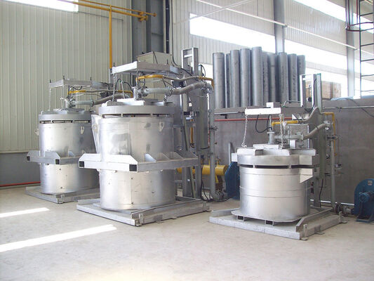 Αερόψυκτος Κύλινδρος Ανύψωσης Δοχείου Προθέρμανσης με Παροχή Ενέργειας LNG για Εύρος Θερμοκρασίας 500-1200°C